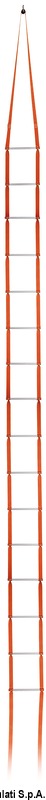 Bending-resistant mast ladder 12 m (ladder length 10.80m)