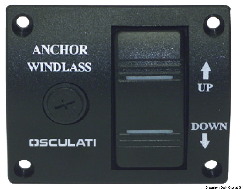 Winch control panel 75 x 62 mm