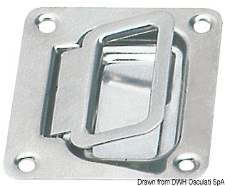 Cric en acier inoxydable, poli 57x77 mm