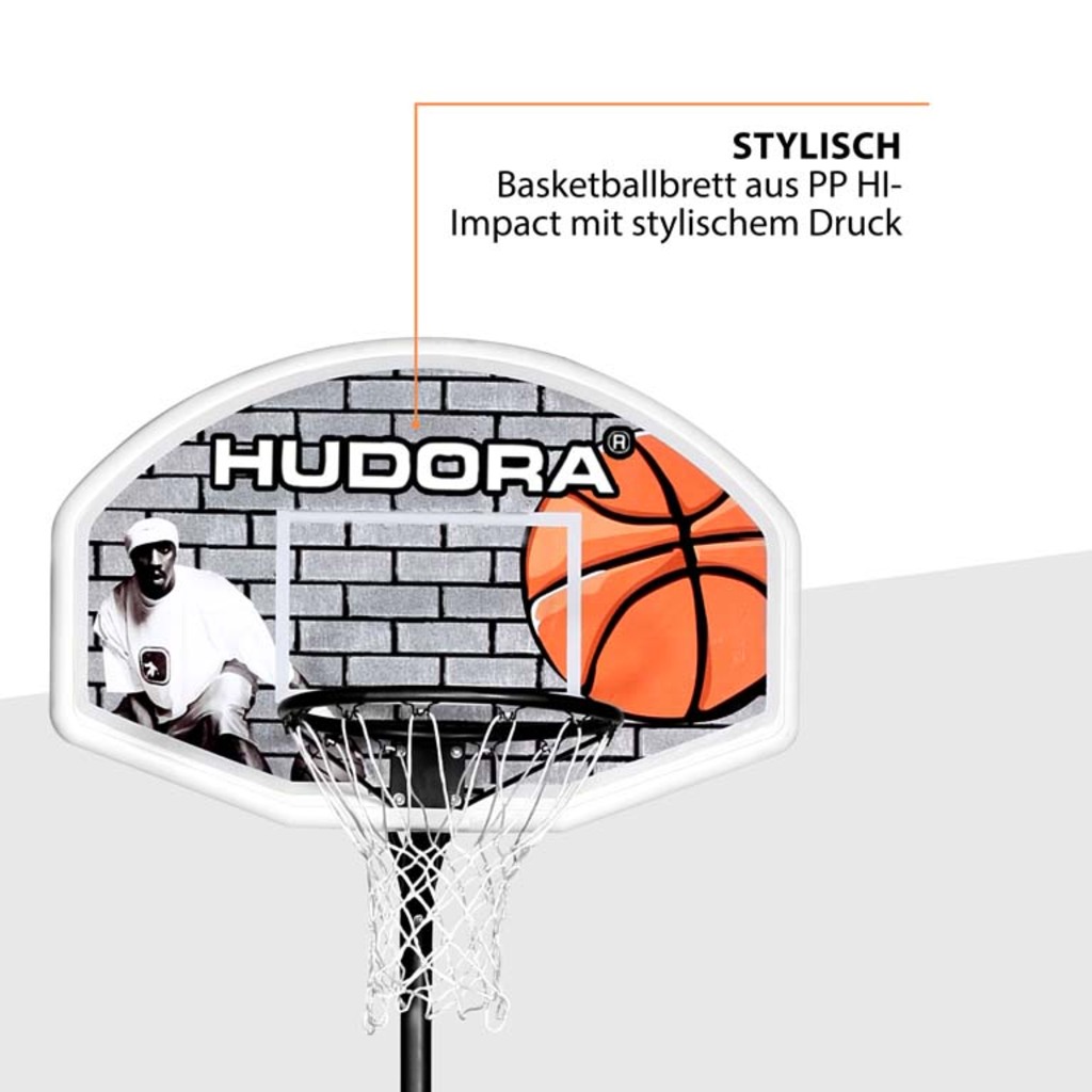 Poteau de basket Hudora pro XXL (260 - 305)