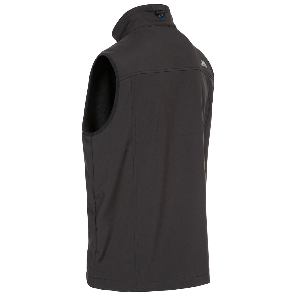 Trespass VASSUS - Mens Windproof Softshell Vest JKT TP50 (black, XS)