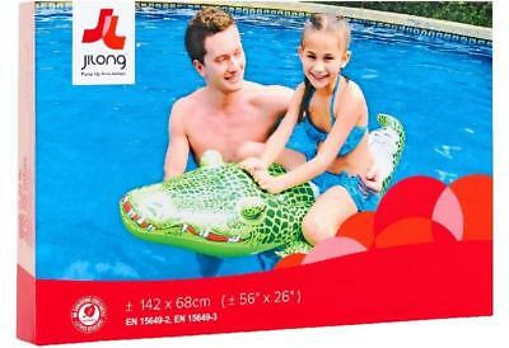 Jilong animal de natation crocodile (142cm × 68cm)