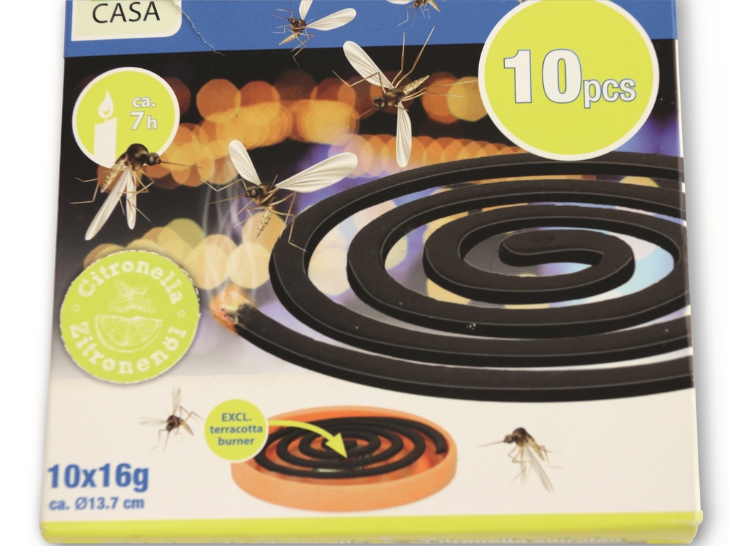 Arti Casa Anti-Mückenspirale - Set à 10Stk. (⌀13.7cm × 0.3cm, 175g)