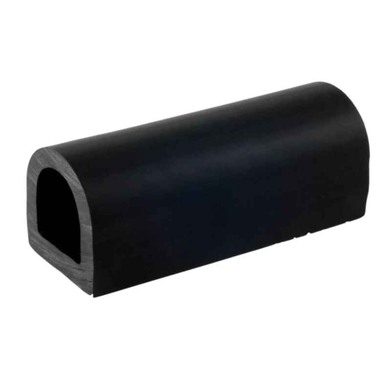 PVC-Scheuerleiste, schwarz 70x70 mm Stücken von 2m