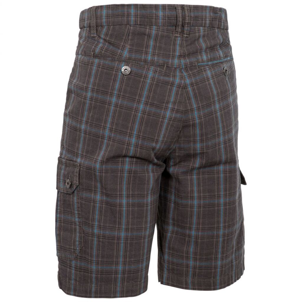 Trespass EARWIG - Men's Shorts (brown/blue check, S, PC1)
