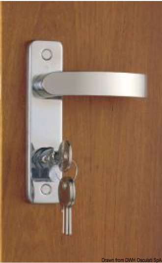Lock without latch, inside left