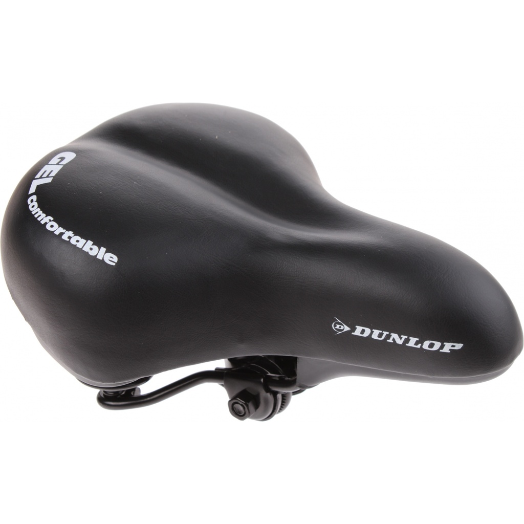 Sella per bicicletta Dunlop (nera, 26,5 cm × 18,5 cm, 0,916 kg)