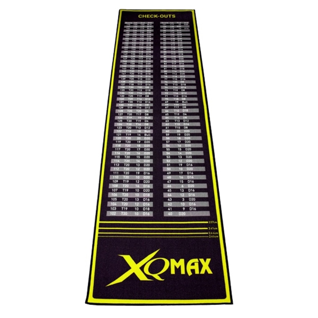 XQ Max Dartteppich (schwarz gelb, 285cm × 80cm)