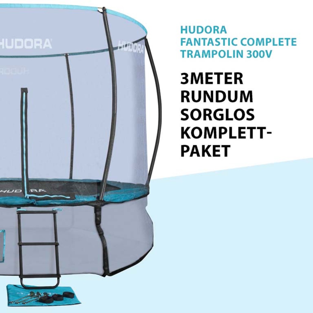 Hudora Fantastic Complete Trampoline 300V (⌀300cm × 70cm)