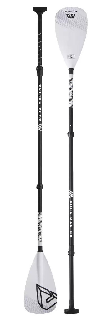  Aqua marina SOLID - Adjustable fibreglass iSUP paddle (white, 950g, 180-220 cm)