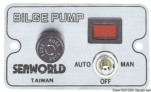 Control panel f. bilge pumps