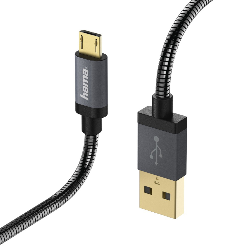 Hama Charging / Data Cable Metal Micro-USB 1.5m