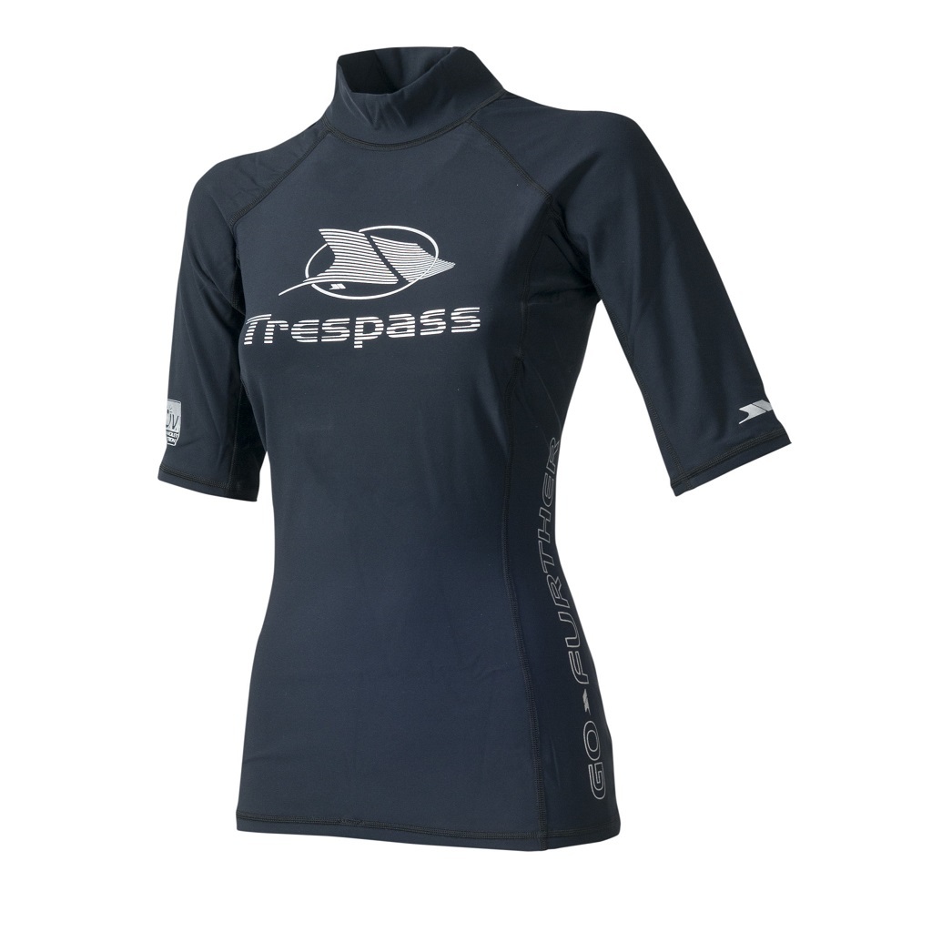 Trespass AZAD - Damen UV Shirt (Schwarz, XS)