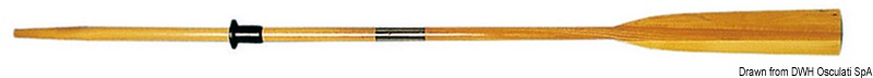 Oars made of beech wood, 2-fold divisible 300 cm