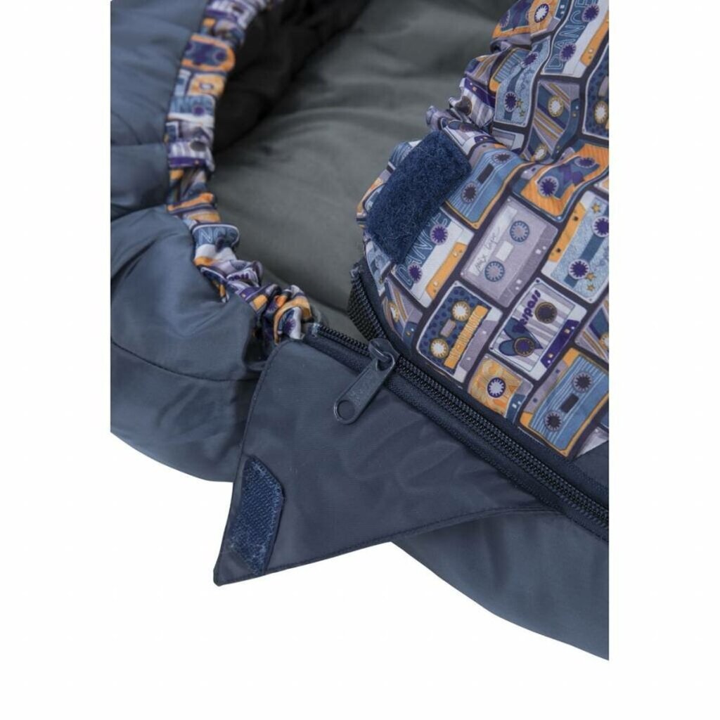 Trespass BUNKA - Sac de couchage pour enfants (bleu marine/vert, 175cm × 65cm)