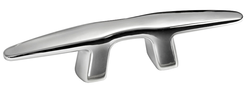 Silhouette cleat AISI316, mirror polished 200 mm