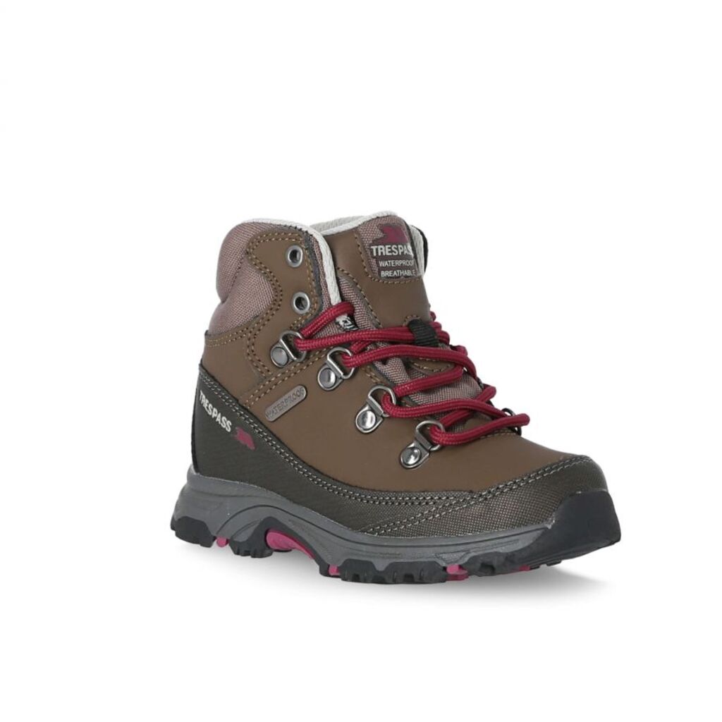 Trespass GLEBE II - Chaussures de randonnée pour enfants (marron, 37)