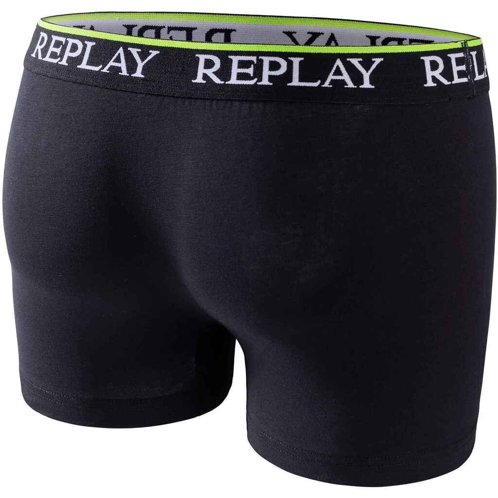 Replay Boxer Shorts Set of 2 (black/green, S)