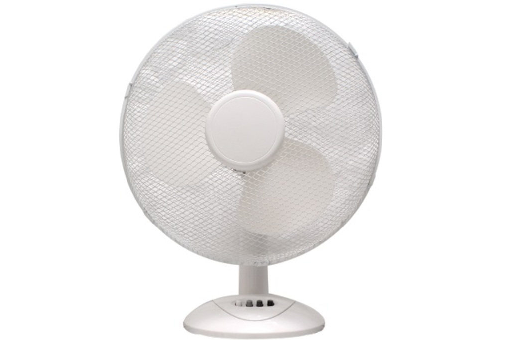 COOLserie table fan (white, ⌀30cm × 46cm)