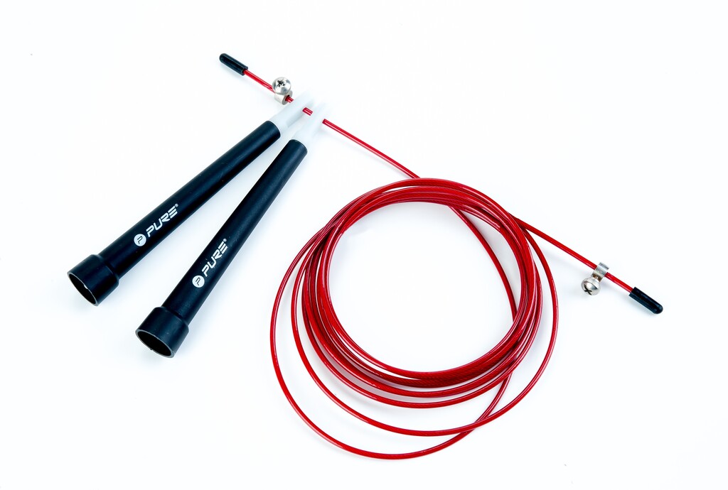 Pure2improve skipping rope Speed (black/red, 118g)