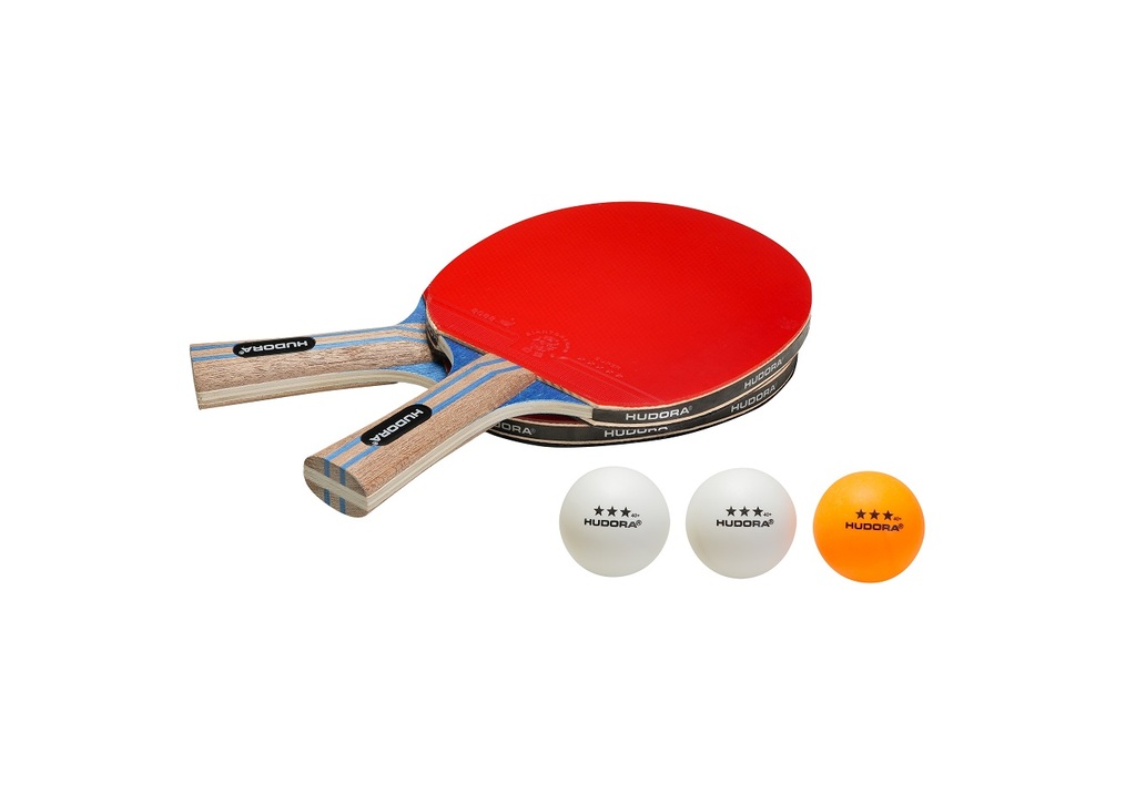 Hudora Match Table Tennis Set (red/black)