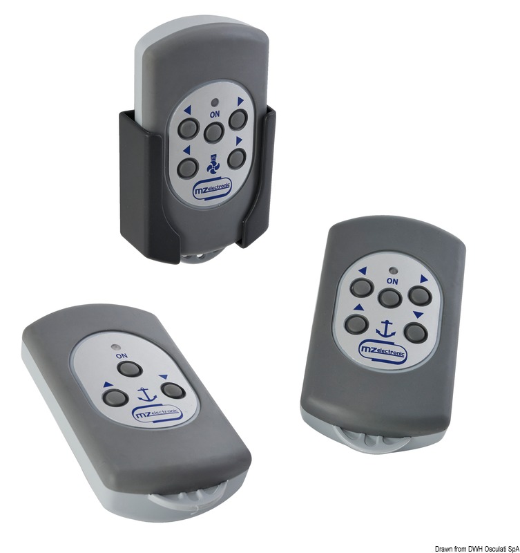 Radio remote control set f. winch, 5 switches