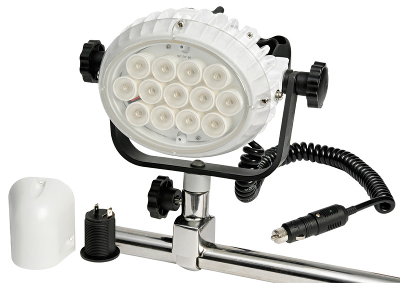 Night Eye LED headlamp w.bracket f. console