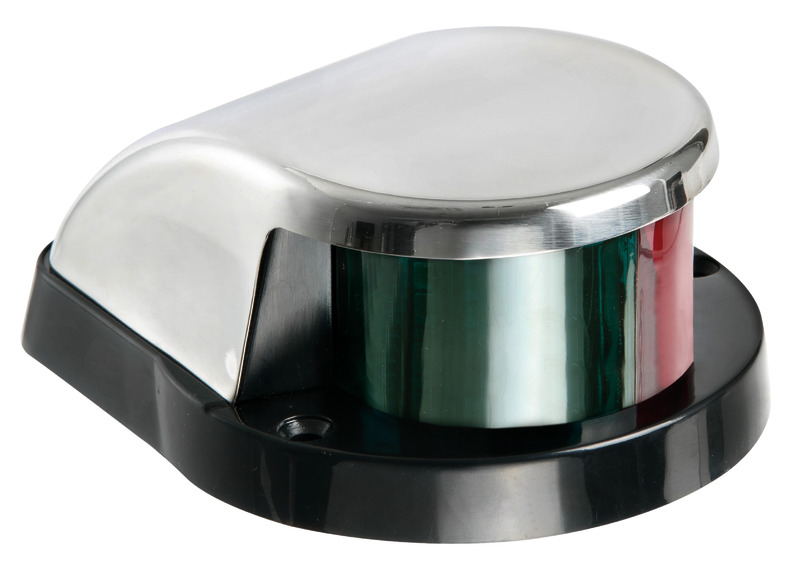 Bow light red/green Stainless steel cover