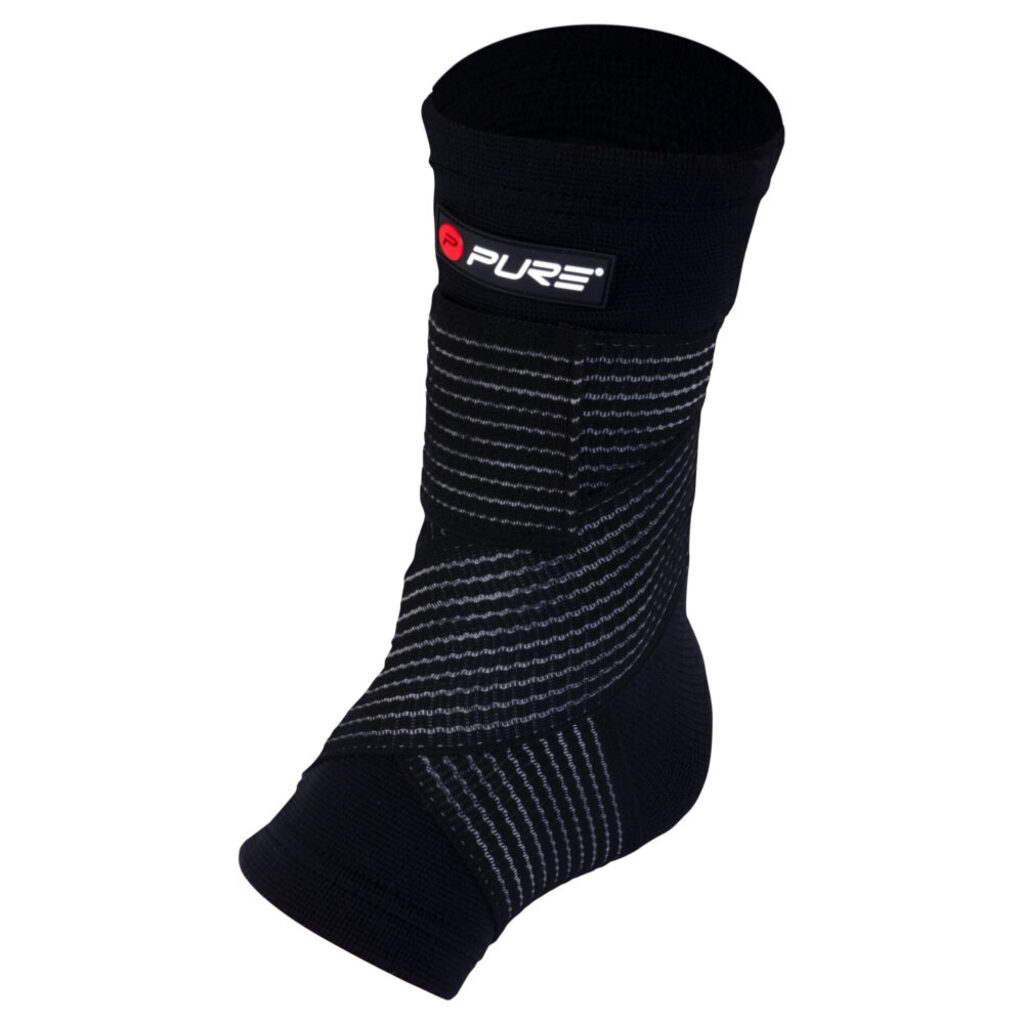 Pure2improve Ankle Support (Black, 34cm × 13.4cm, L)