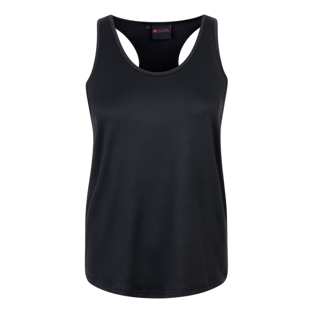 Top sportivo da donna Pure2improve (nero, XL)