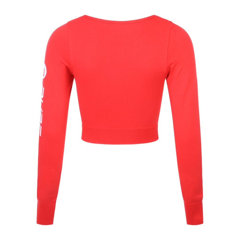 Pure2improve Sport T-shirt manches longues pour femmes (rouge, M)