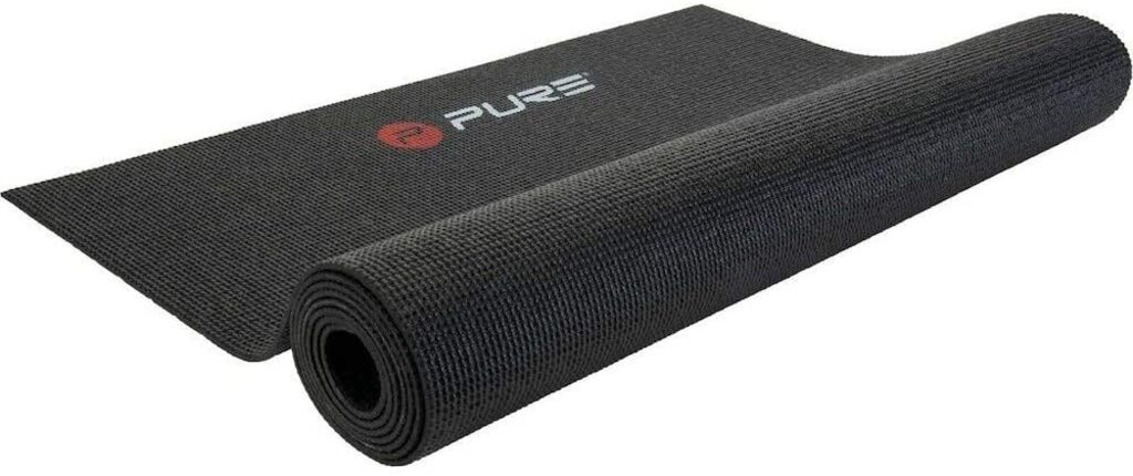 Pure2improve Yoga Matte (schwarz, 172cm × 61cm × 0.4cm, 0.85kg)