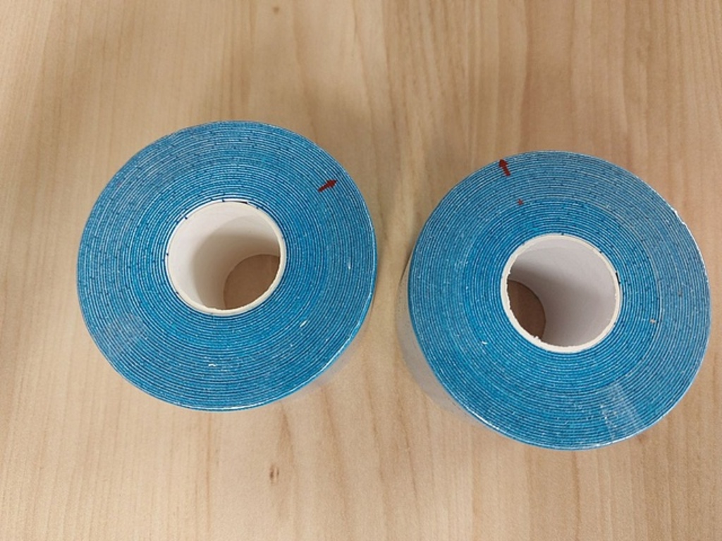 Pure2improve Kinesiologisches Tape (blau, 500cm × 5cm, 2 Stk.)