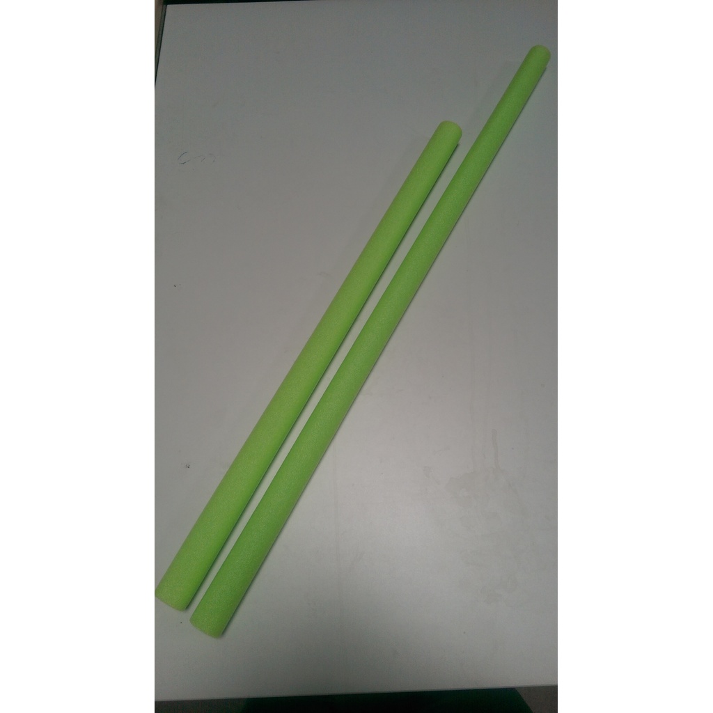 Hudora 2 foam tubes, 25 mm (light green, ⌀4.5cm × 106.0cm, 18.0g, 2 pcs.)