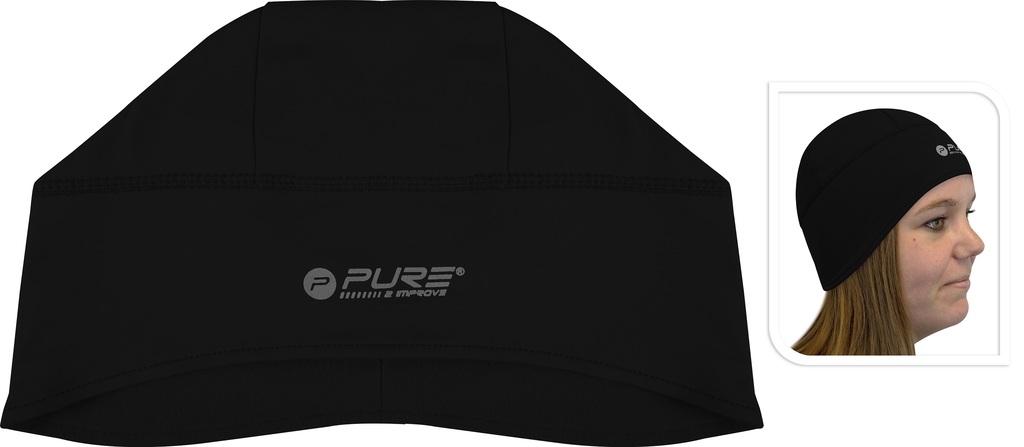 Pure2improve Laufmütze (schwarz, S/M)