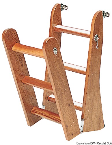 Mahogany ladder, 6-step