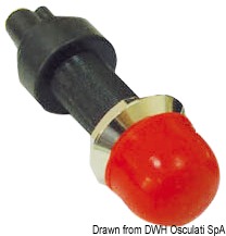 Brass waterproof pressure switch, red
