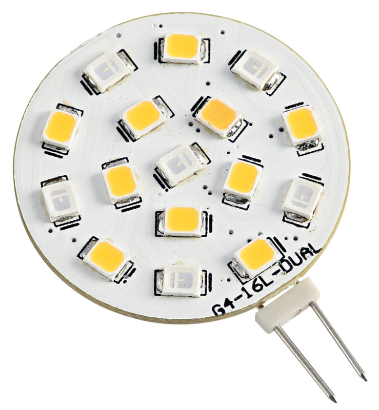 LED-SMD-Glühbirne weiß/blau 24 V