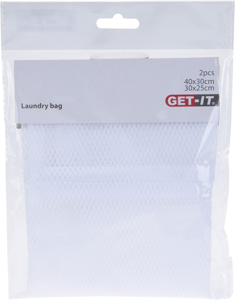 GET-IT Laundry Bag Set of 2 (white, 28g)